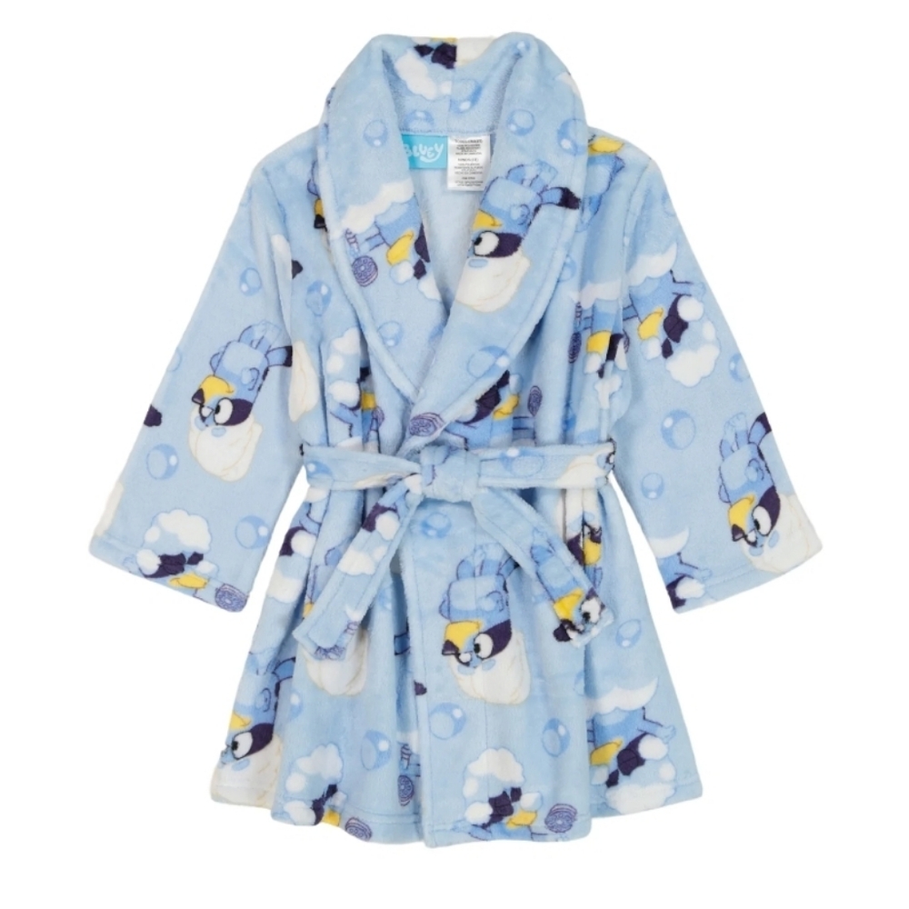 New Bluey Toddler Boys Pajama Robe